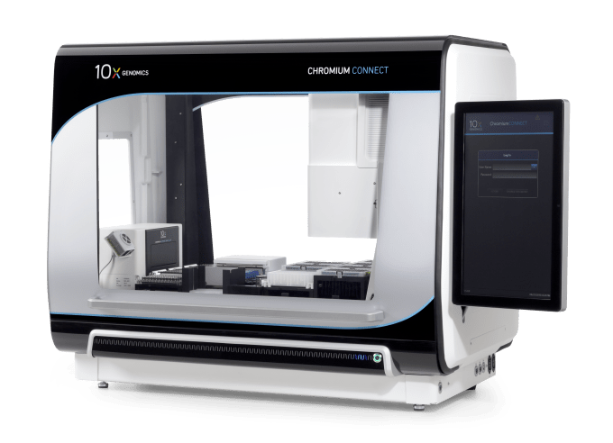Image of Chromium Connect. Combine single cell partitioning, barcoding, and library preparation in a standardized, automated workflow.