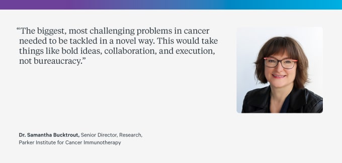 Samantha Bucktrout, PhD, senior director of research at PICI, has been instrumental in supporting and forging the partnership between PICI and 10x Genomics. Credit: PICI.
