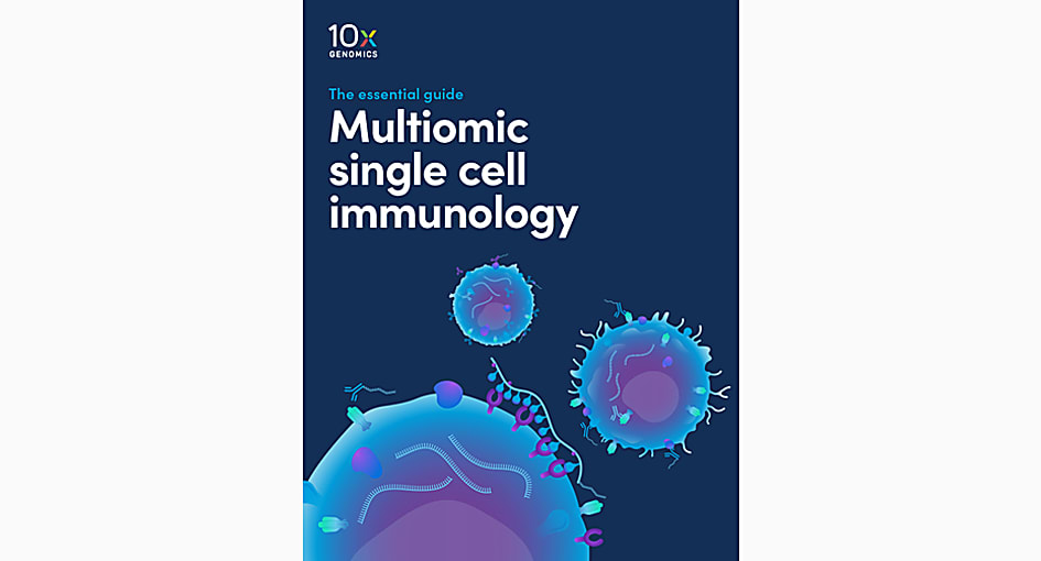 Cover page of 'The essential guide: Multiomic single cell immunology'
