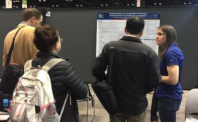 "Analyzing infiltrating B cell populations in the tumor microenvironment using single cell transcriptomics", poster by Sarah Taylor