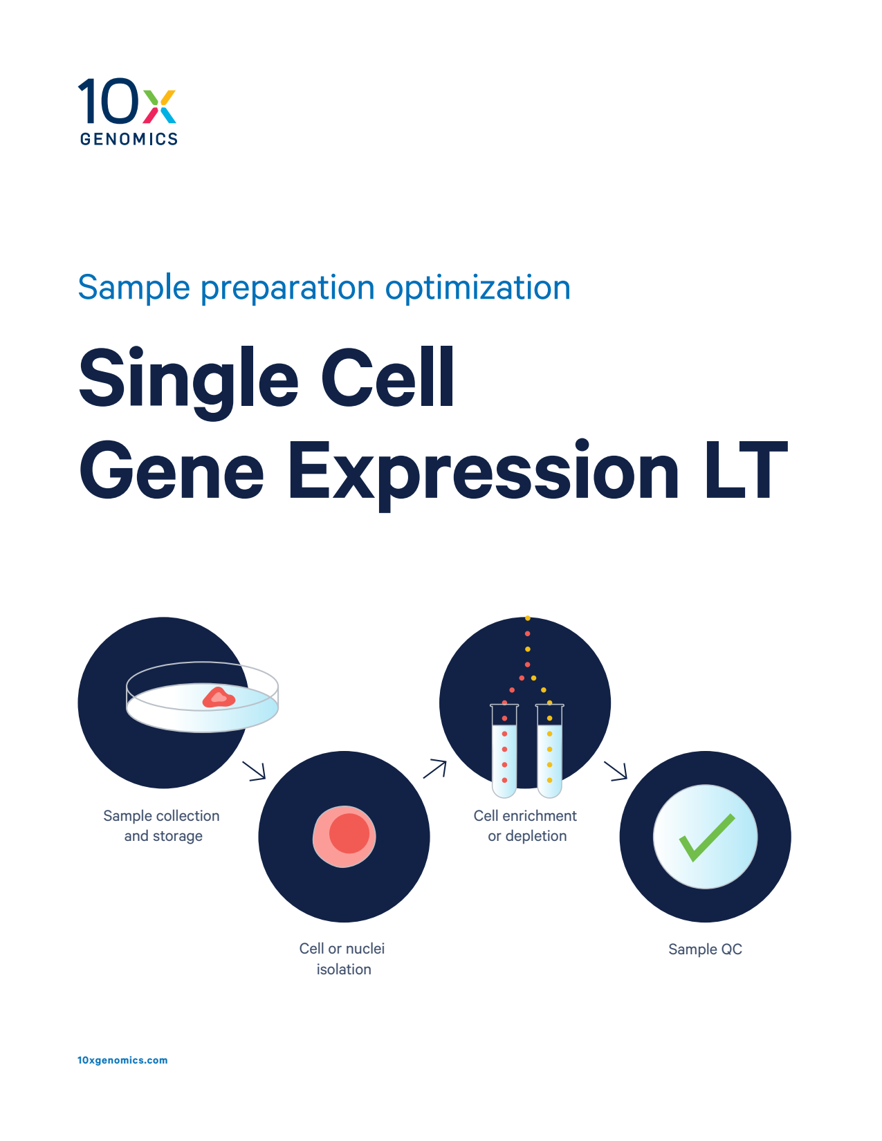 Sample preparation optimization guide with Single Cell Gene Expression LT