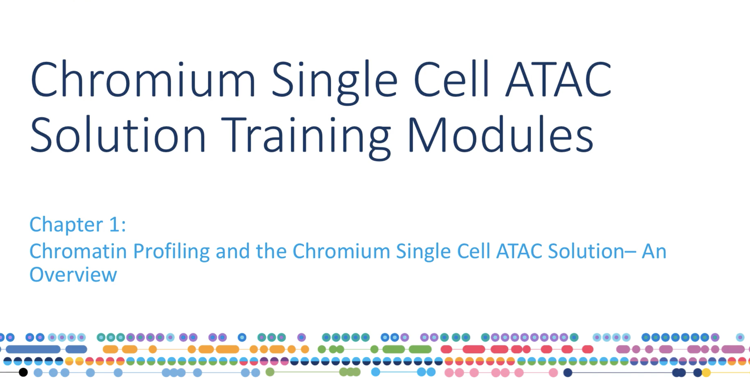 Chromium Next GEM Single Cell ATAC video