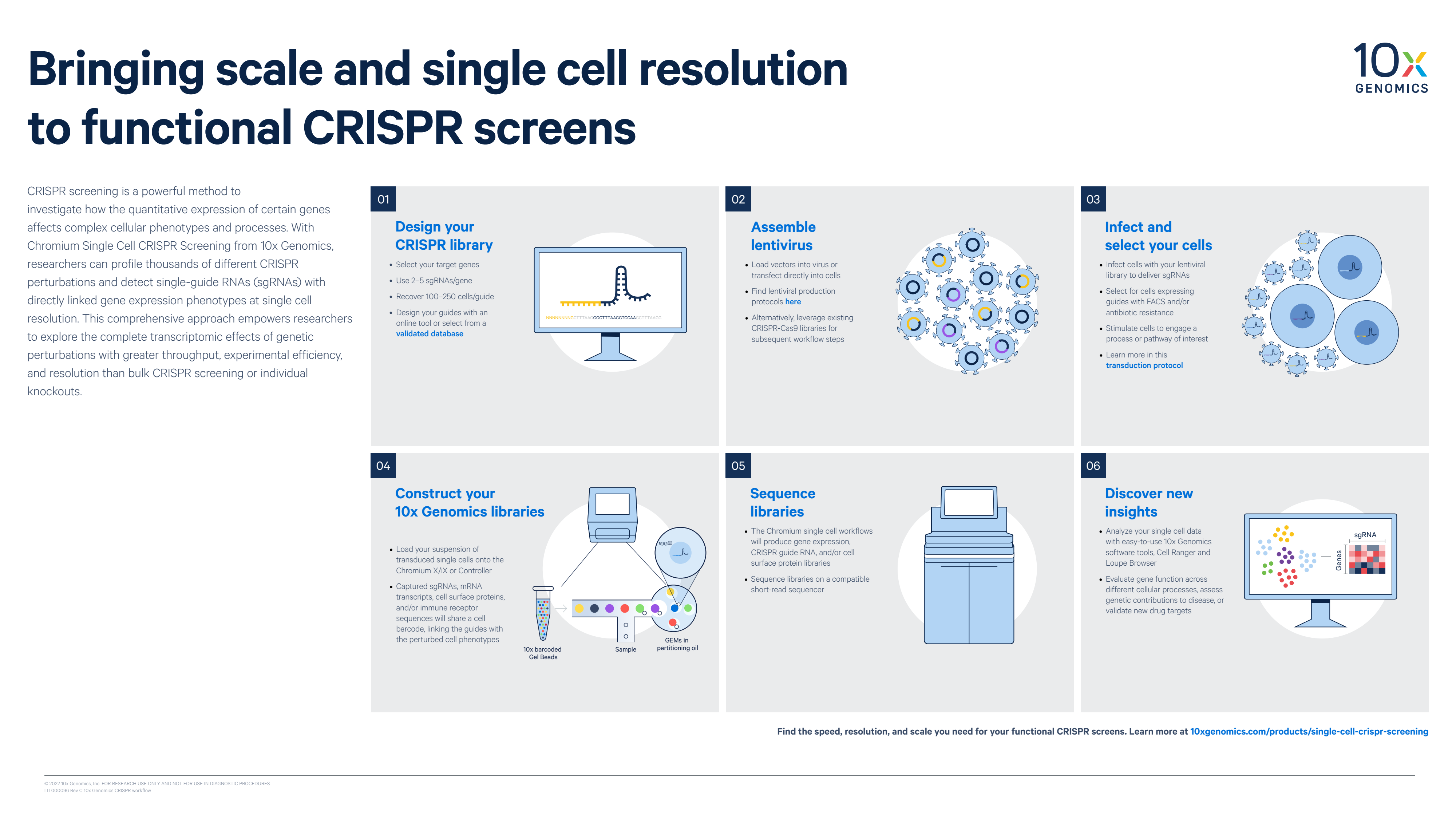Infographic: Bringing scale and single cell resolution to functional CRISPR screens