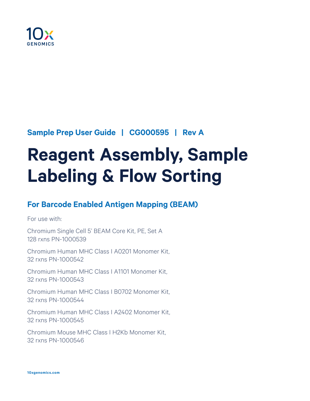 Barcode Enabled Antigen Mapping — Reagent Assembly, Sample Labeling & Flow Sorting 