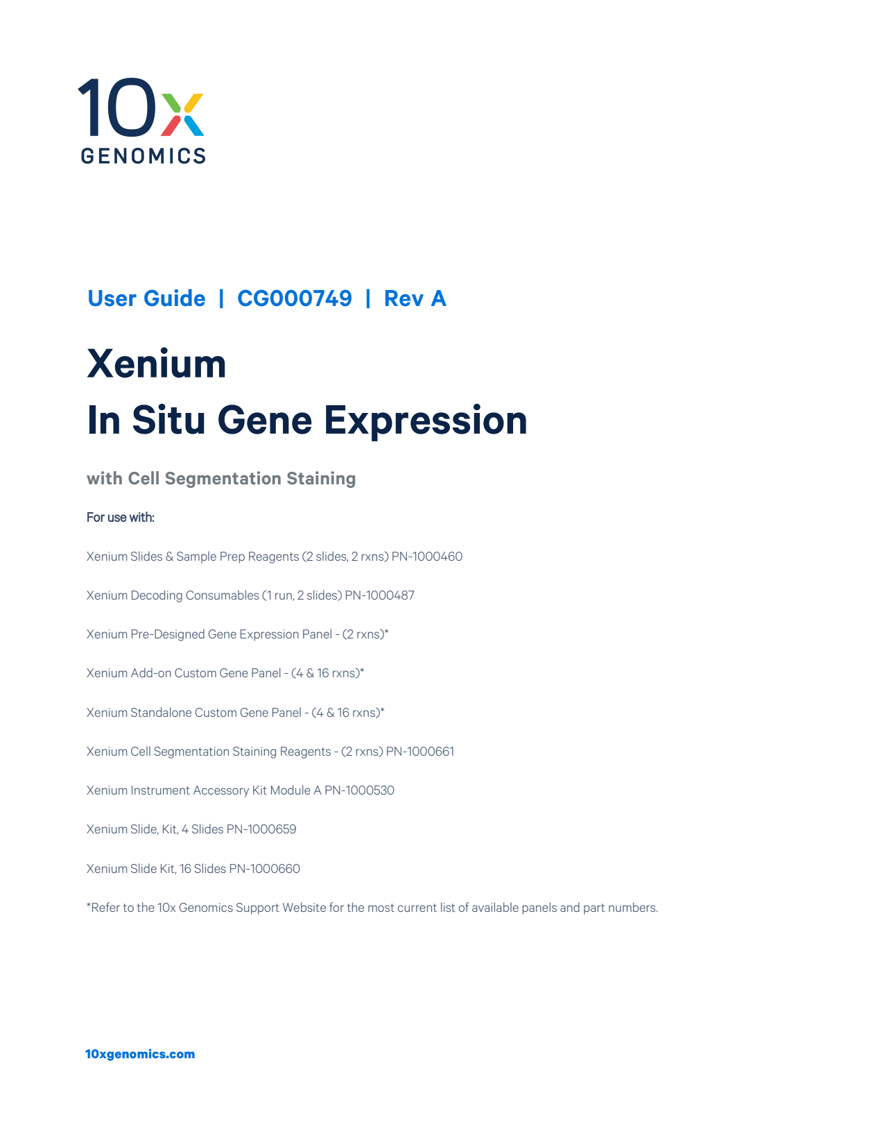 Xenium In Situ Gene Expression with Cell Segmentation Staining