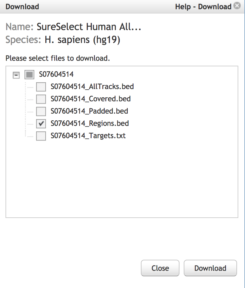 Where can I find the Agilent Target BED files?