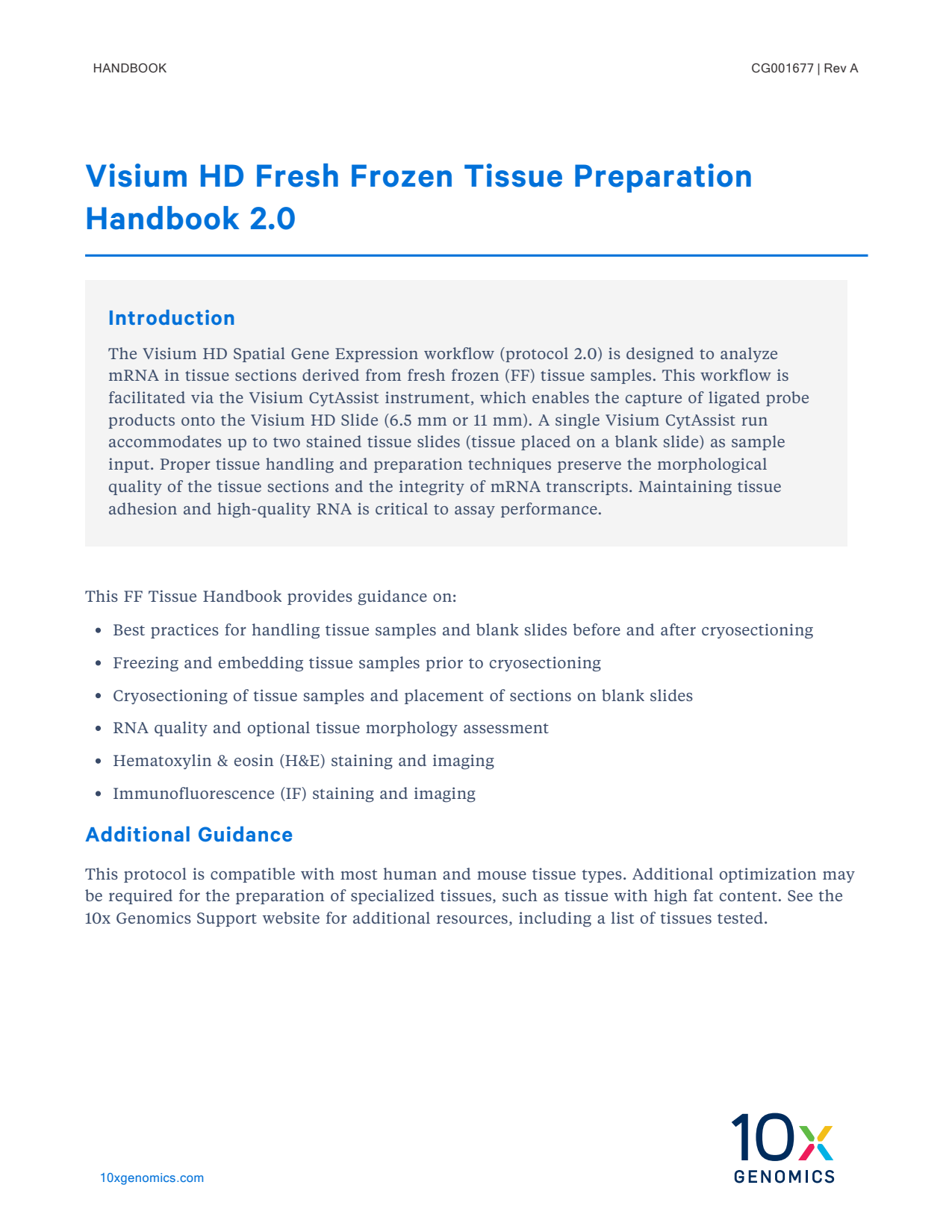 CG001677_VisiumHDFFTissuePrepHandbook2_0_RevA.pdf
