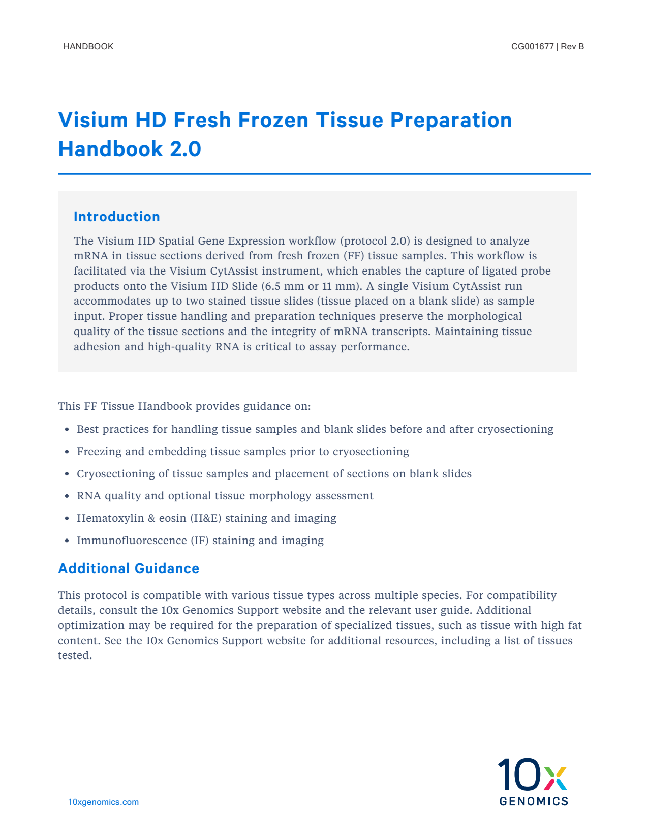 CG001677_VisiumHDFFTissuePrepHandbook2_0_RevB.pdf